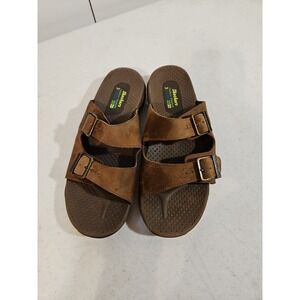 Skechers Outdoor Lifestyle Women's Size 10 Brown Leather Two Strap Sandals(S159